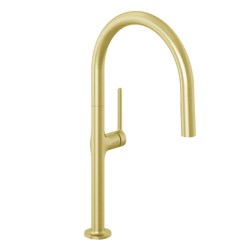 Kludi Rak Reef Kitchen Mixer with Pull Out 24mm Matt Gold
