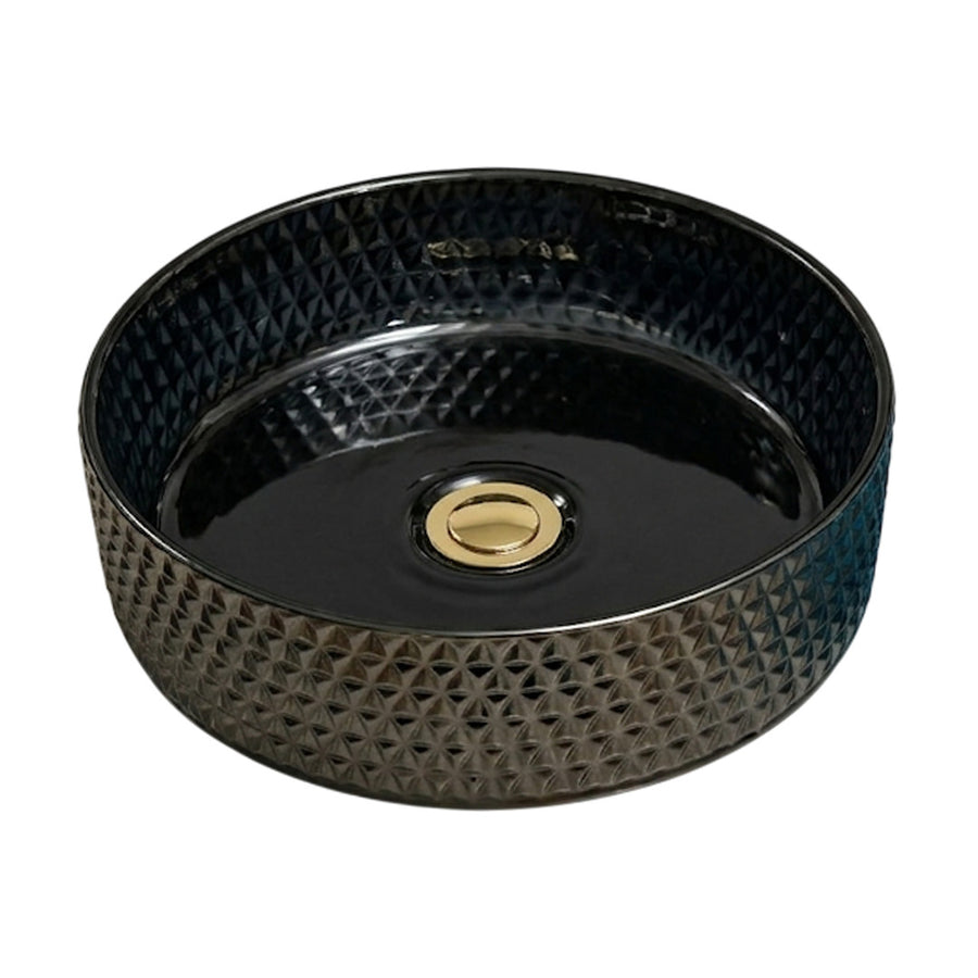 Drop Decorative Round Glass Countertop Wash Basin
