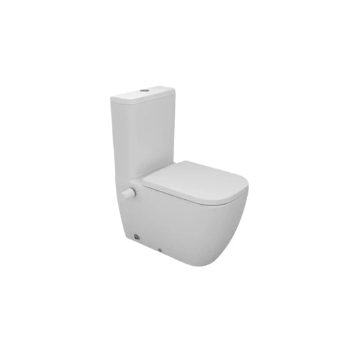 Floor stand Toilet back to wall with douche Magnus White