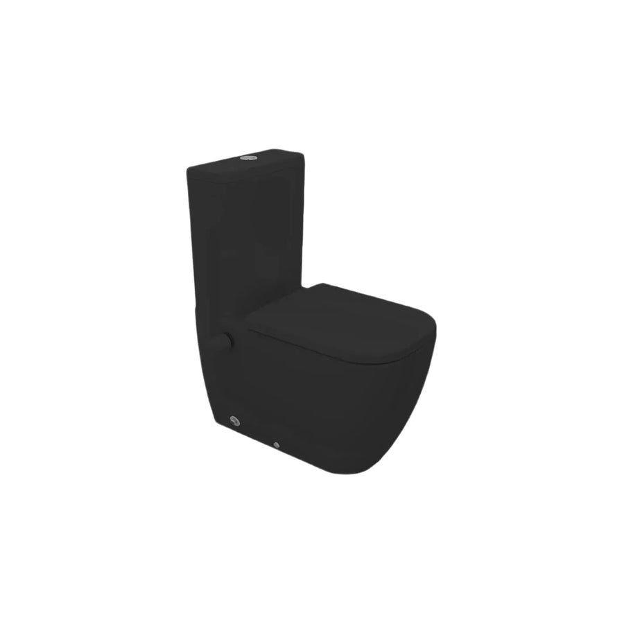 Floor stand Toilet back to wall with douche Magnus Matte Black