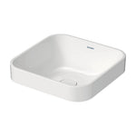 Duravit Happy D.2 Washbasin without Overflow, No Tap Hole, incl. Ceramic Drain Cover