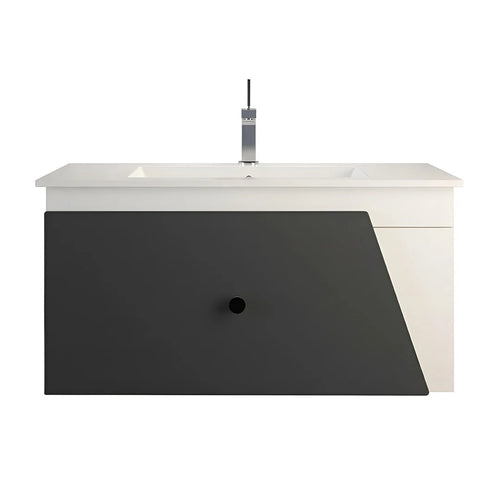 Beroia Furniture Unit with Washbasin 80×46 cm Dark grey