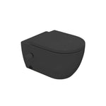 Wall mounted Toilet with douche Vega Matte Black