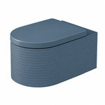 Duravit Vitrium Wall-Hung Toilet, Fluted Design, Bidet Wash & HygieneGlaze