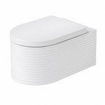 Duravit Vitrium Wall-Hung Toilet, Fluted Design, Bidet Wash & HygieneGlaze
