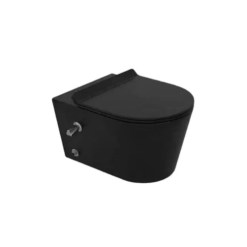 Wall mounted Toilet with douche Titan Matte Black