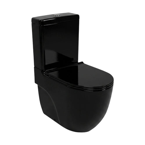 Lecico Matrix Round Close-Coupled Toilet Glossy