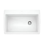 Drop Kitchen Sink 49×39 cm White