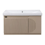Beroia Furniture Unit with Washbasin 80×40 cm Latte