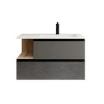 Beroia Furniture Unit with Washbasin 80×46 cm Antrasit