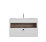 Beroia Furniture Unit with Washbasin 80×46 cm White