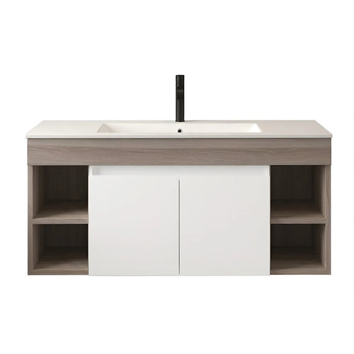 Beroia Furniture Unit with Washbasin 100×46 cm White