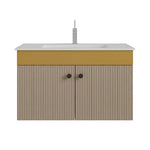 Beroia Furniture Unit with Washbasin 80×46 cm Gold