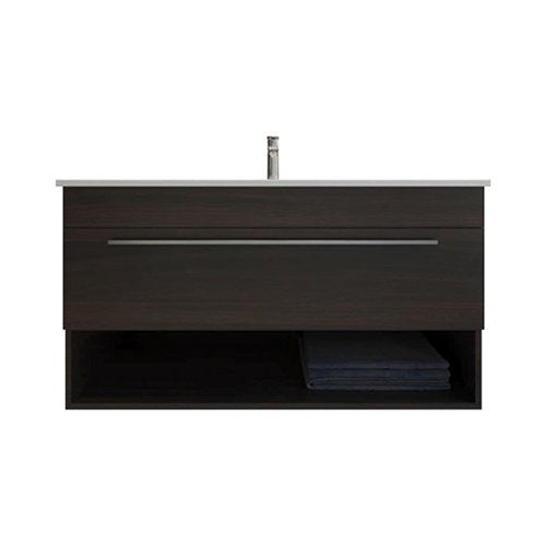 Sanipure Acacia furniture unit 102 cm Walnut Motle