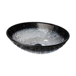 Drop Decorative Oval Glass Wash Basin Black
