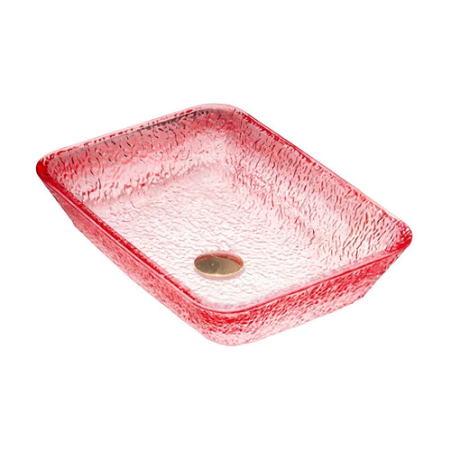 Drop Decorative Rectangular Glass Wash Basin