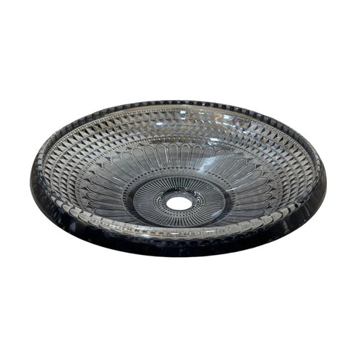 Drop Decorative Round Glass Countertop Wash Basin