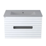 Beroia Furniture Unit with Washbasin 80×46 cm Grey