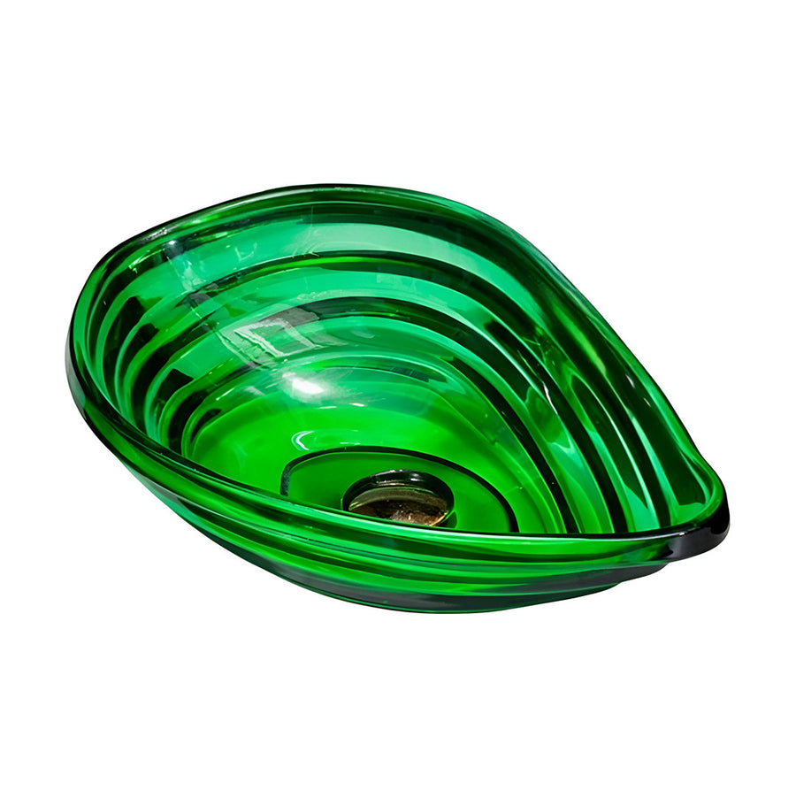 Drop Decorative Oval Glass Wash Basin