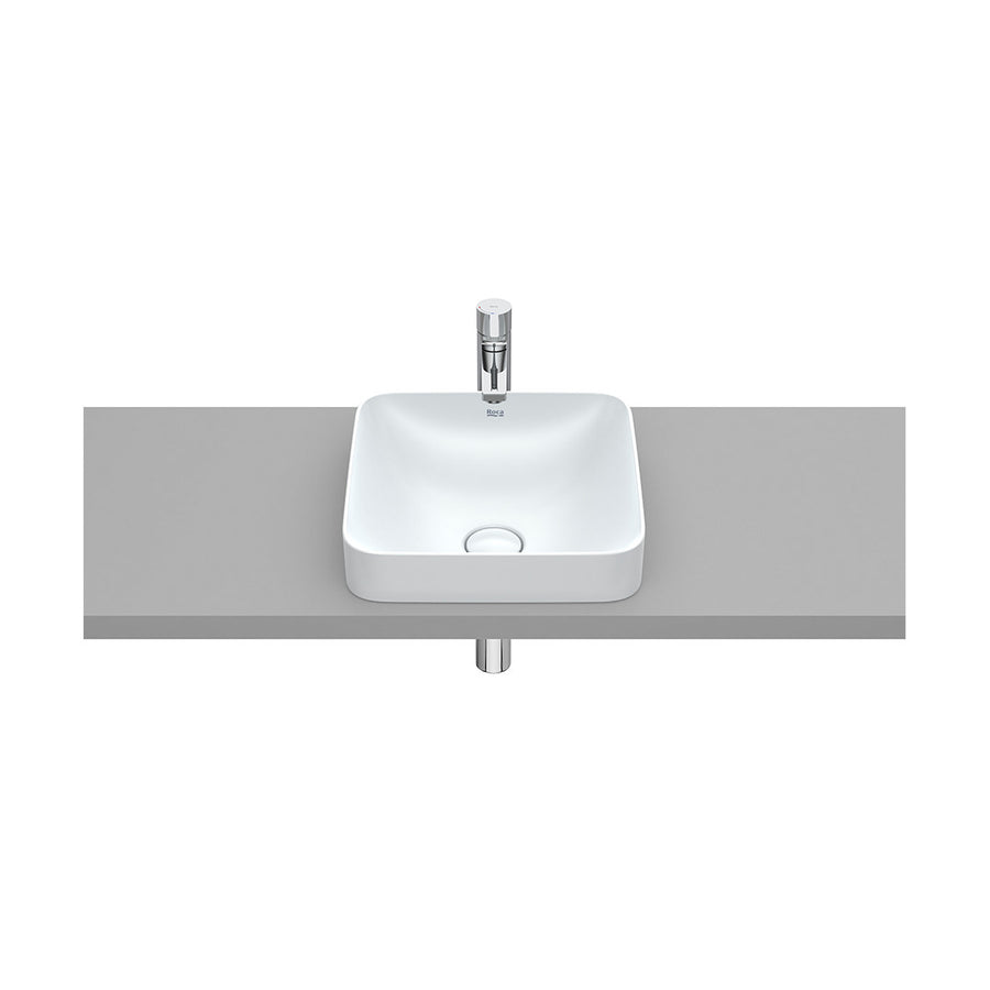 Roca Inspira In CounterTop Bathroom Basin 37x37cm Pearl