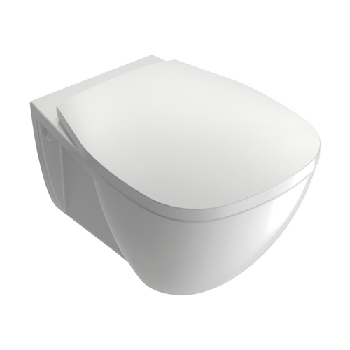 White Ville Smart Wall-Mounted Toilet White