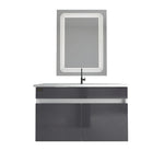 Beroia Furniture Unit with Washbasin 80×46 cm Light grey