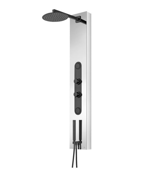 Gravity Shower Panel Shiny Black
