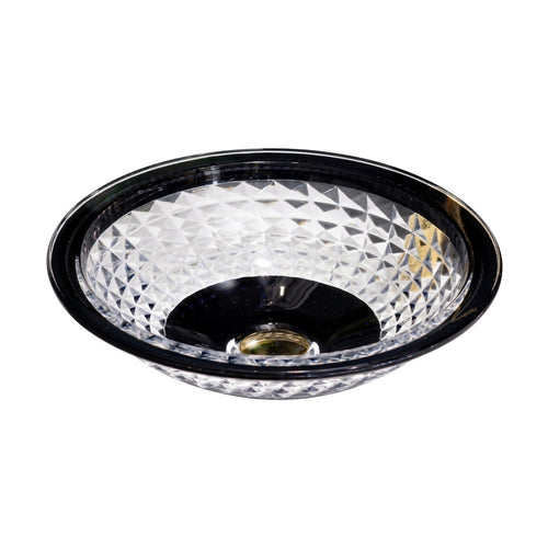 Drop Decorative Round Glass Countertop Wash Basin