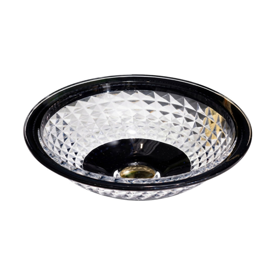 Drop Decorative Round Glass Countertop Wash Basin