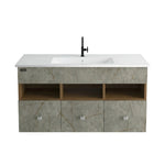 Beroia Furniture Unit with Washbasin 100×46 cm Aris grey