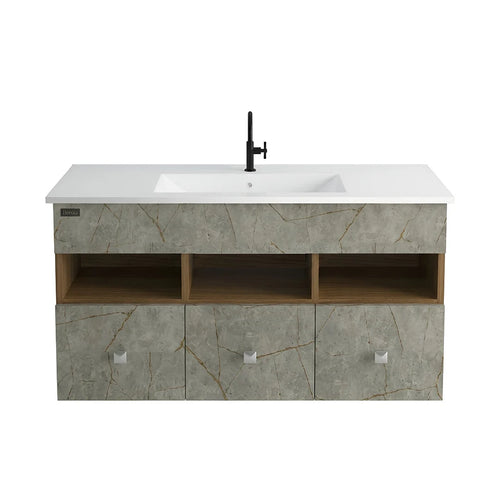Beroia Furniture Unit with Washbasin 100×46 cm Aris grey