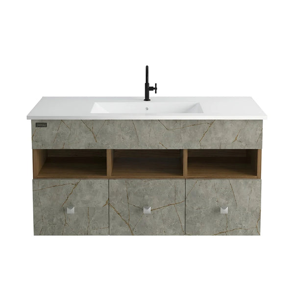 Beroia Furniture Unit with Washbasin 100×46 cm Aris grey