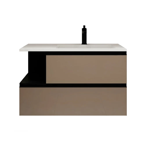 Beroia Furniture Unit with Washbasin 80×46 cm Mink