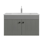 Beroia Furniture Unit with Washbasin 80×46 cm Chrome