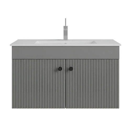 Beroia Furniture Unit with Washbasin 80×46 cm Chrome