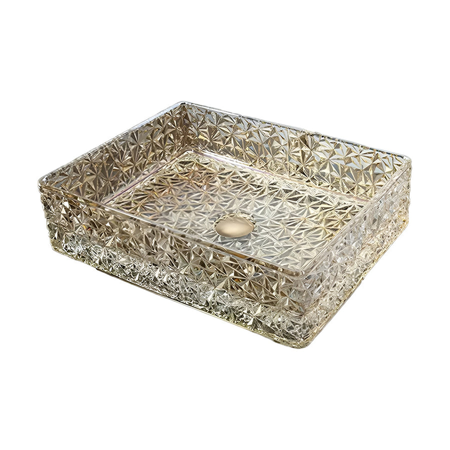 Drop Decorative Square Glass Wash Basin