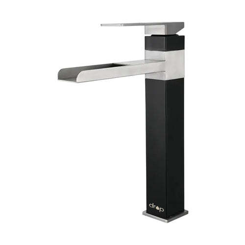 Drop High-Neck Basin Mixer Blackx