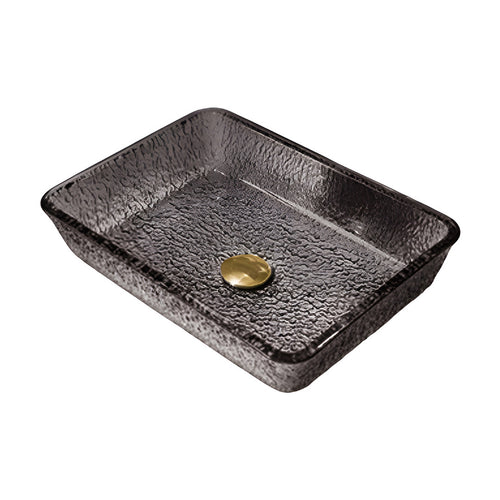 Drop Decorative Rectangular Glass Wash Basin