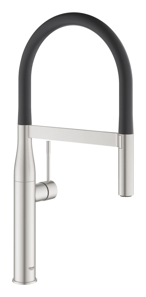 Grohe Essence High-Neck Kitchen Mixer Supersteel