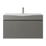Beroia Furniture Unit with Washbasin 80×40 cm Chrome