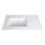 Imported Chinese white washbasin 80 cm with left-side opening