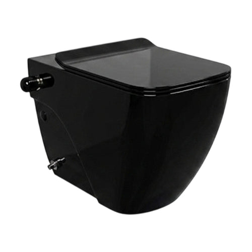 Lecico Matrix Square Rimless Wall-Mounted Toilet Seat Glossy