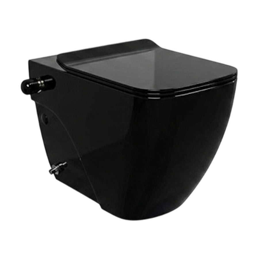 Lecico Matrix Square Rimless Wall-Mounted Toilet Seat Glossy