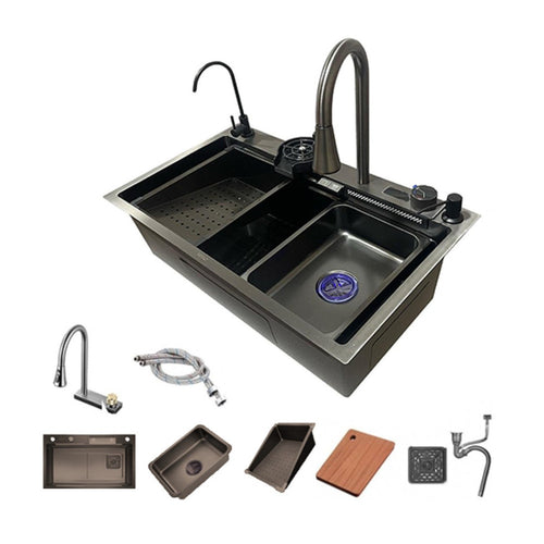 Smart Kitchen NANO X3 Piano Kitchen Sink Digital 76×46 cm
