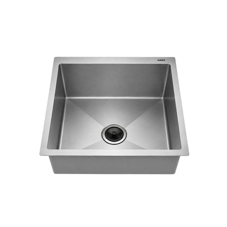 هانز Handmade Kitchen Sink 50 × 46 cm Stainless with Drain