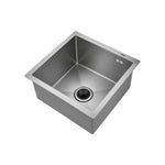 Hans Handmade Kitchen Sink 46 × 61 cm Chrome H-61-46 with Drain