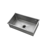 Hans Handmade Kitchen Sink 46 × 80 cm Chrome H-46-80 with Drain