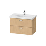 Duravit XBase Vanity Unit, 2 drawers (for D-Code basin 85 cm)