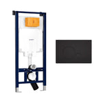 Duravit Chassis Concealed Flush Tank with Flush Plate Black