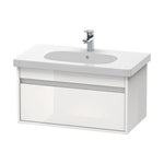 Duravit Ketho Furniture Unit 80X45.5 cm with D-Code Washbasin 85x48.5 cm White